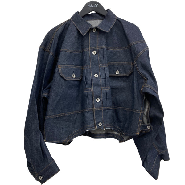 ユ！sacai 24aw デニムジャケット sacai×GONZO 24AW デニムジャケット 24-03525M ブラック サイズ 4