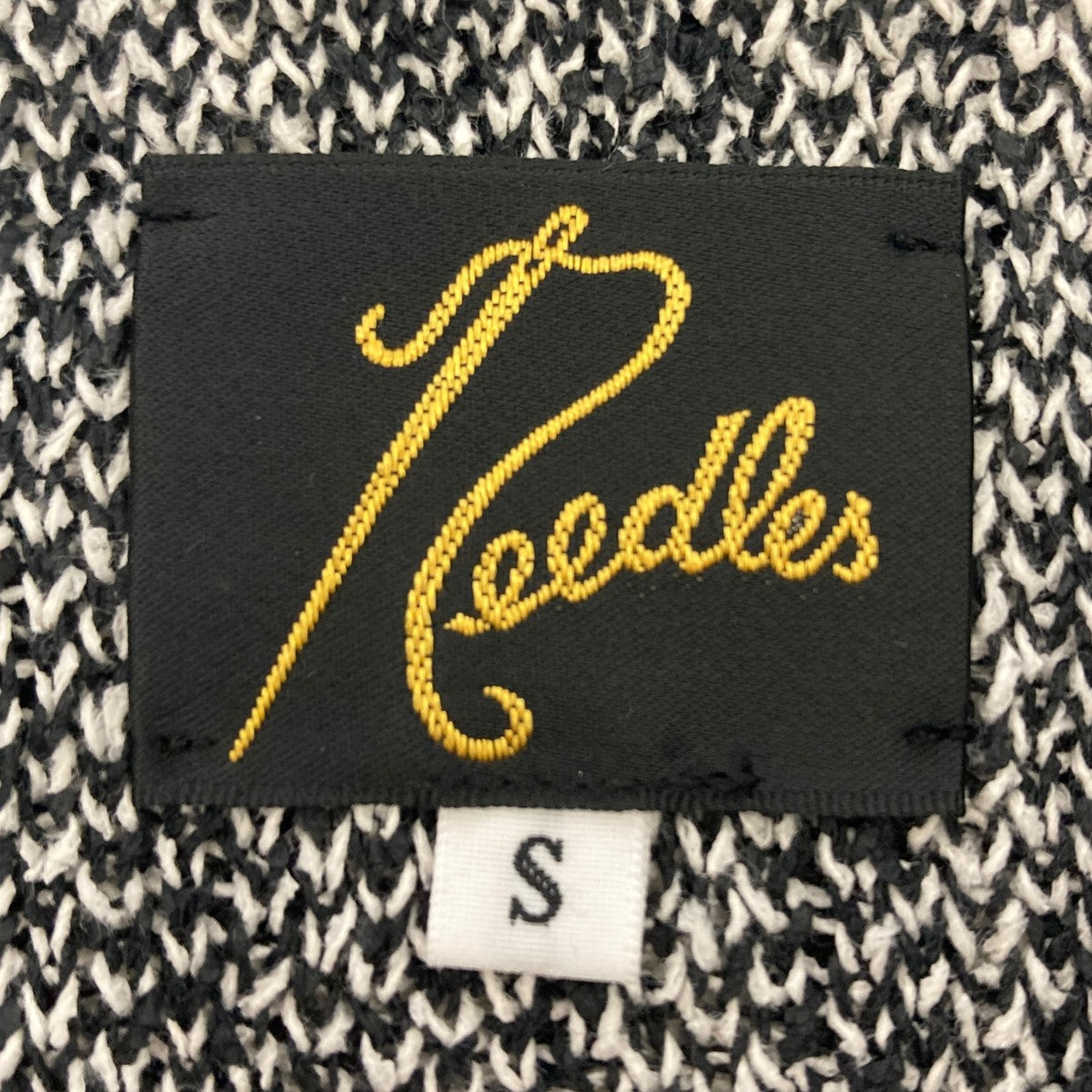 Needles ニードルス　千鳥柄ニット　ポロシャツ　和紙　XS Needles ニードルス 千鳥柄ニット ポロシャツ 和紙 XS