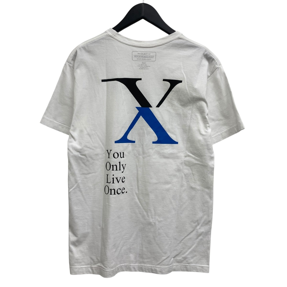 関税送料込【Neighborhood】ペイントコットン Tシャツ NEIGHBORHOOD×CHALLENGER プリントTシャツ ホワイト サイズ S