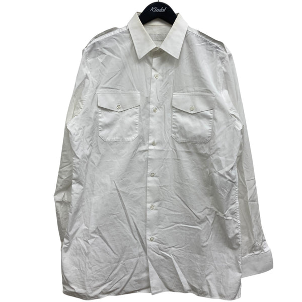 PRADA(プラダ) エポレット付きロングスリーブシャツ DNA01K ホワイト