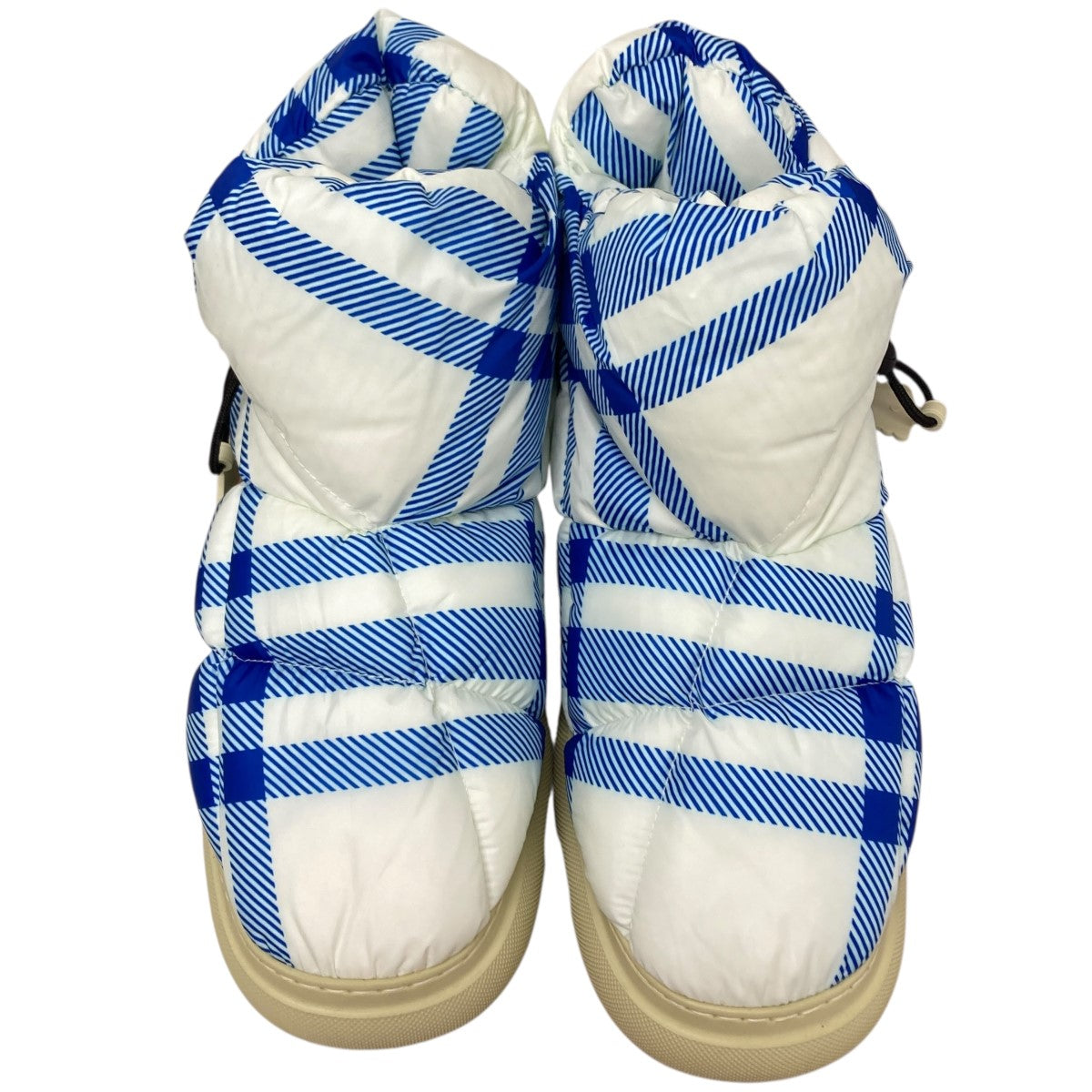BURBERRY(バーバリー) ピローブーツ ホワイト×ブルー サイズ 44