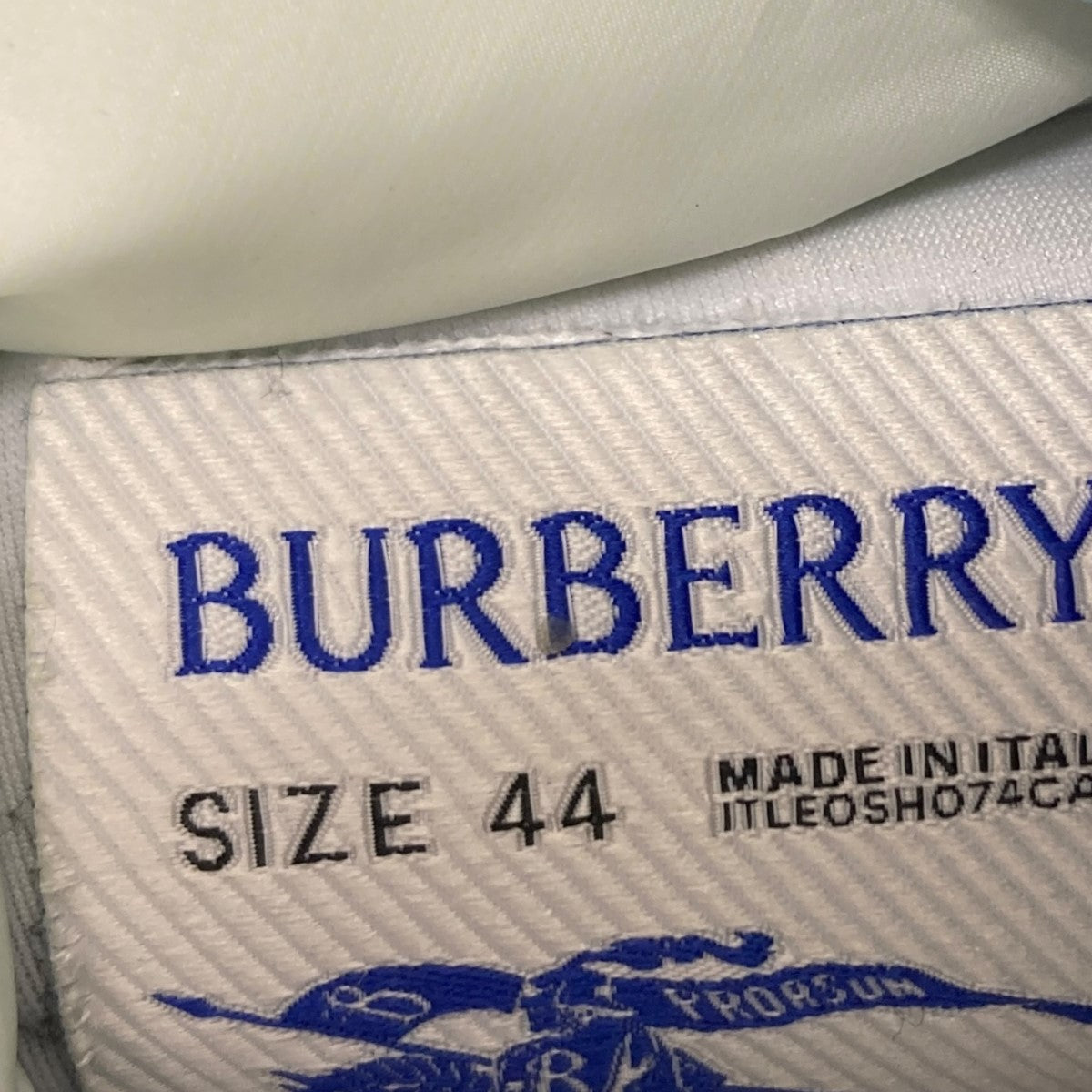 BURBERRY(バーバリー) ピローブーツ ホワイト×ブルー サイズ 44