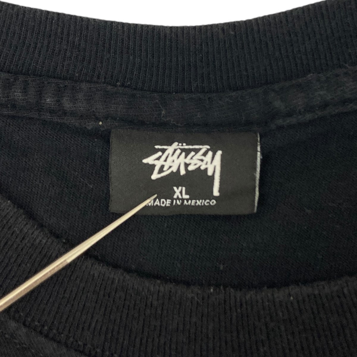 Stüssy 黒 Lサイズ トレーナー バックプリント stussy ステューシー ショーンフォント バックプリント ブラック