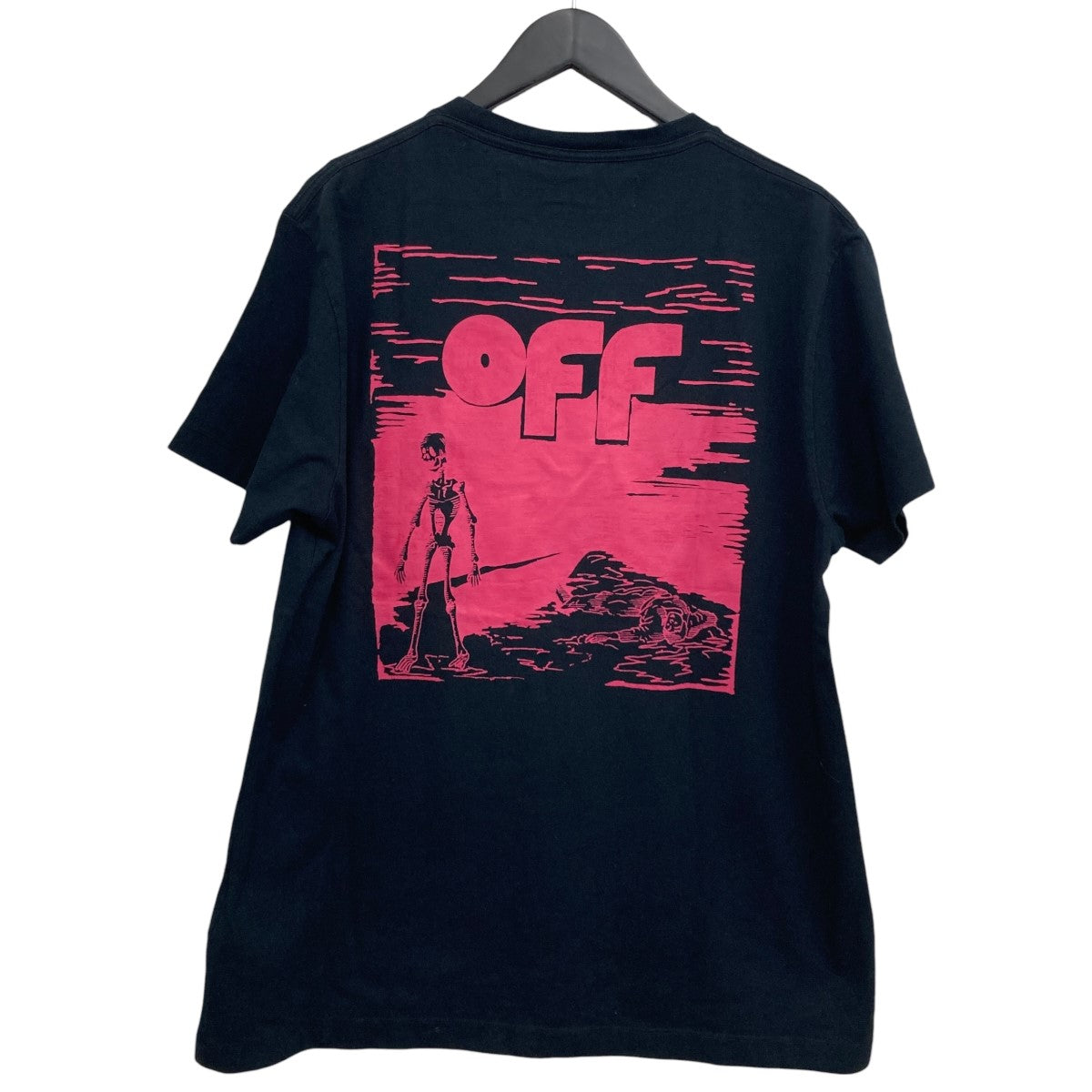 w*t様 Off-White グラフィックTシャツ ブラック OFFWHITE(オフホワイト) プリントTシャツ ブラック サイズ XS