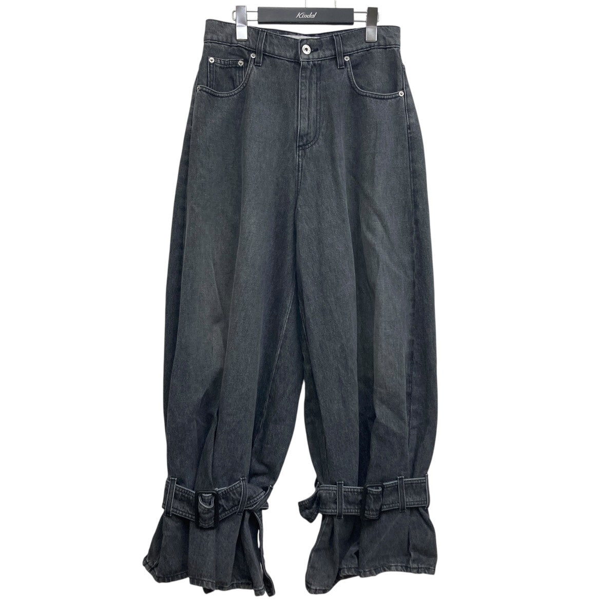 jw anderson ブラックデニム　32 JW Anderson: ブラック Workwear ツイスト デニム ジーンズ