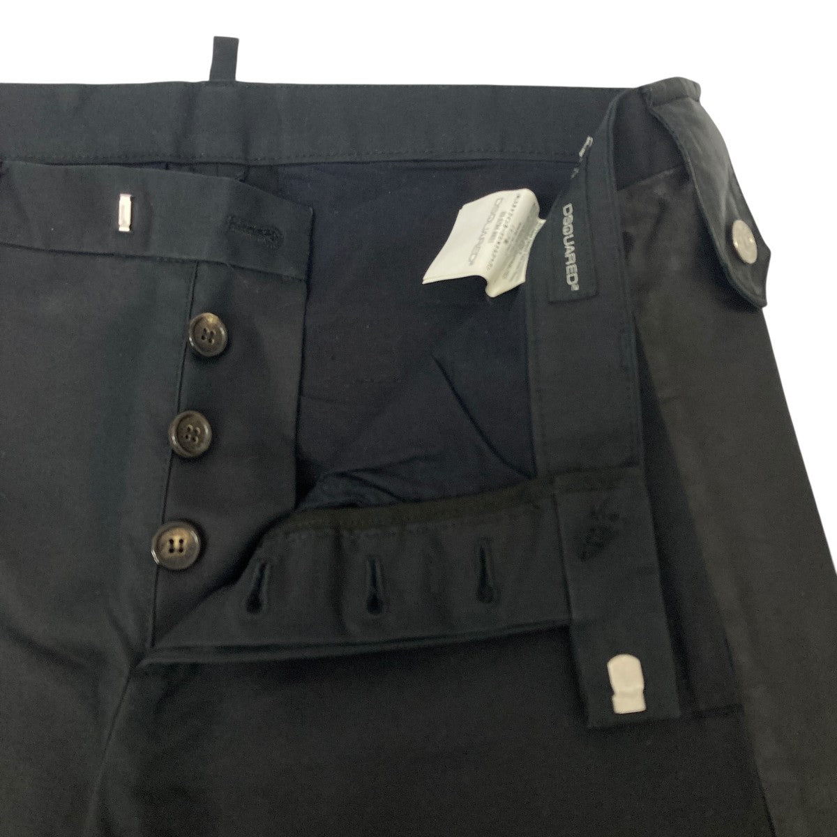 DSQUARED2 コットンパンツ 黒 48 DSQUARED2(ディースクエアード) デニムパンツS71LB0461