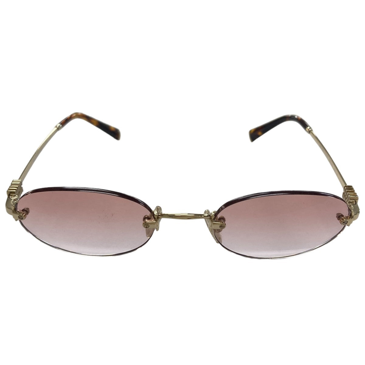 miu miu サングラス ブラウン Miu Miu Eyewear Miu Regard サングラス | ブラウン | FARFETCH JP