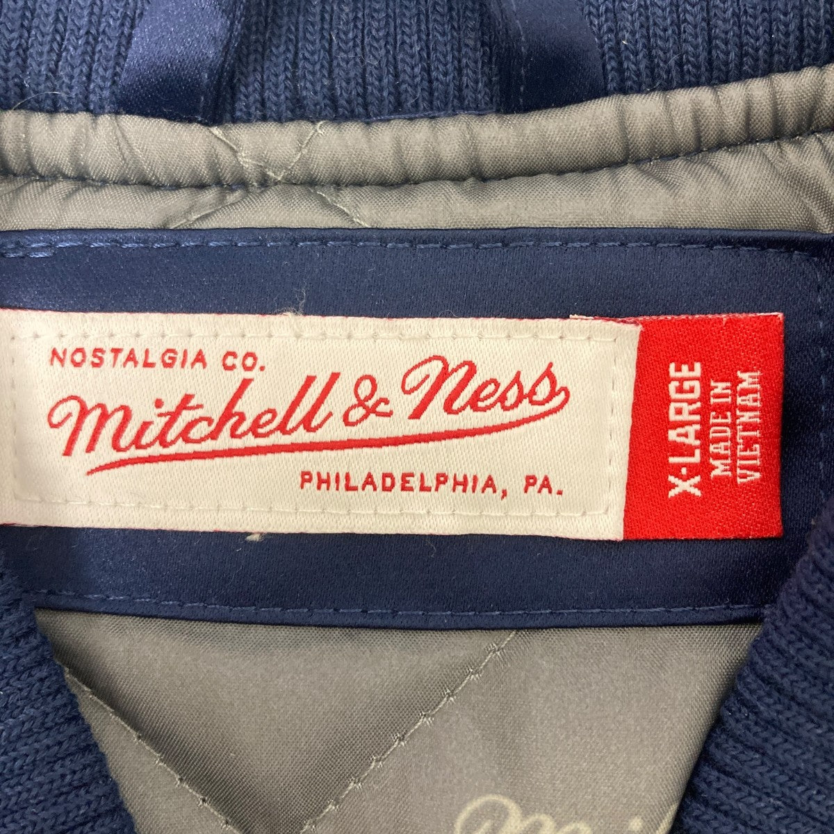 MITCHELL ＆ NESS(ミッチェルネス) ボンバージャケット ネイビー