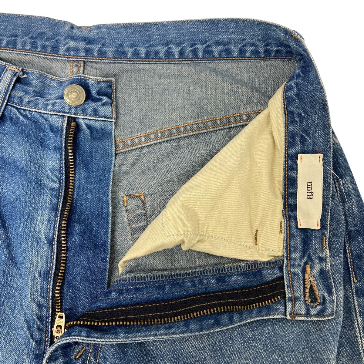 unfil(アンフィル) 12oz cotton denim 5pocket wide tapered