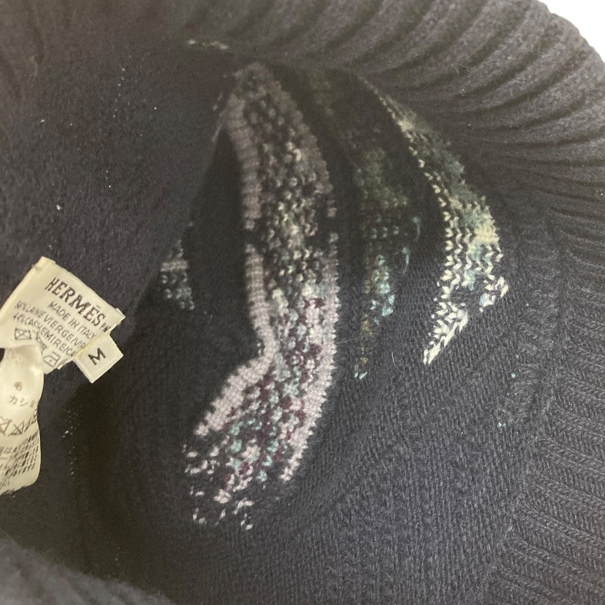 HERMES ハリークルールニット帽 古着・中古-4枚目のアイテム画像