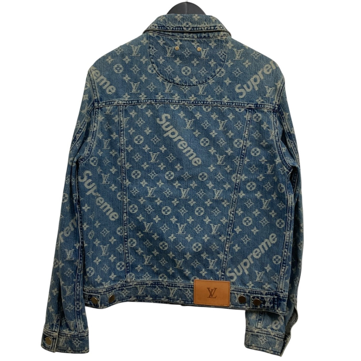 LOUIS VUITTON フーデッドデニムジャケット 21AWサイズ48 LOUIS VUITTON(ルイヴィトン) 21AW モノグラムフーデッドデニム