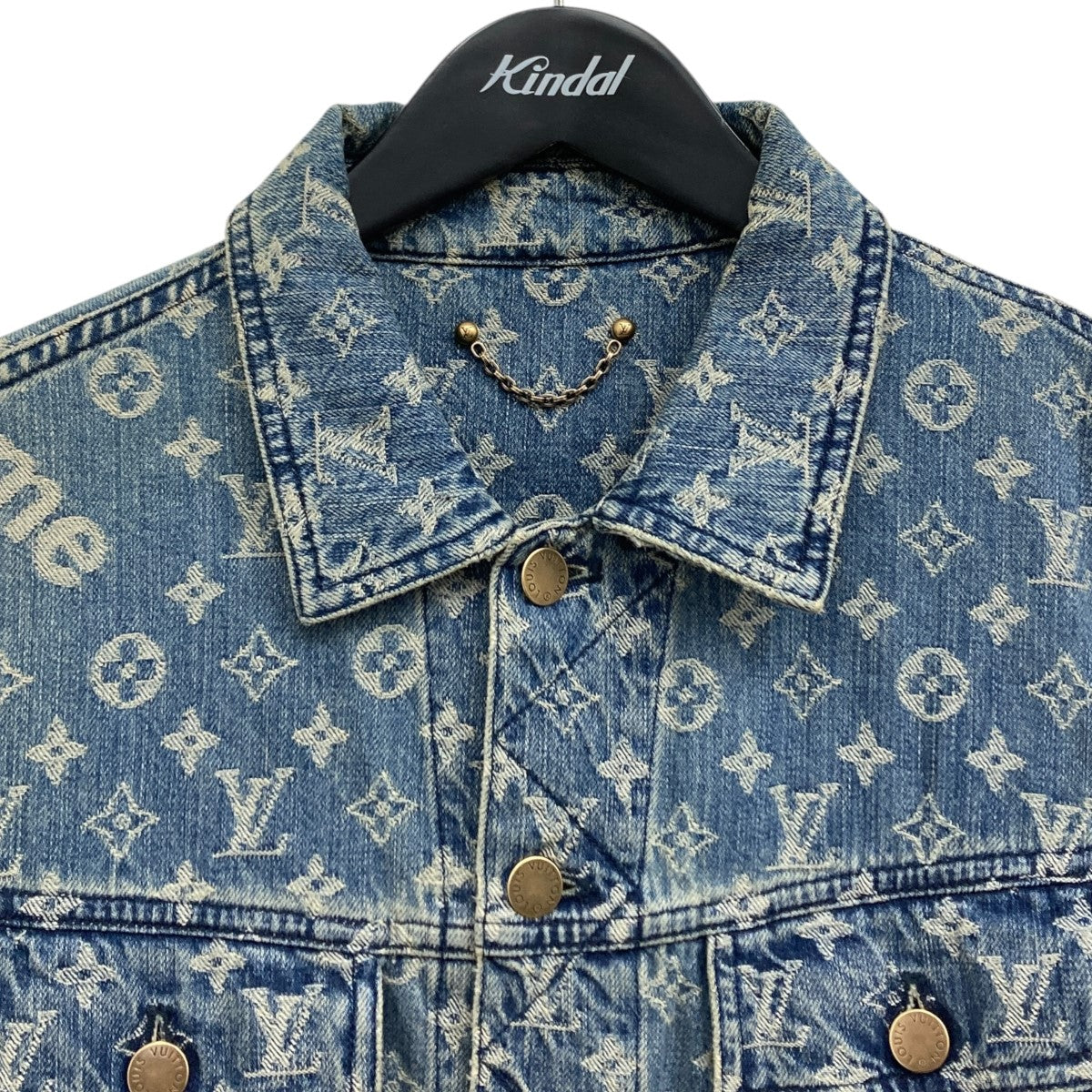LOUIS VUITTON×Supreme 17AW デニムジャケット 古着・中古-3枚目のアイテム画像