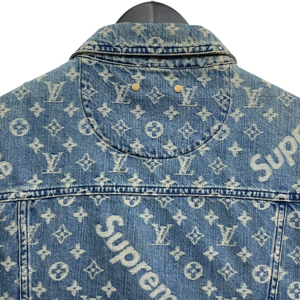 LOUIS VUITTON×Supreme 17AW デニムジャケット 古着・中古-4枚目のアイテム画像