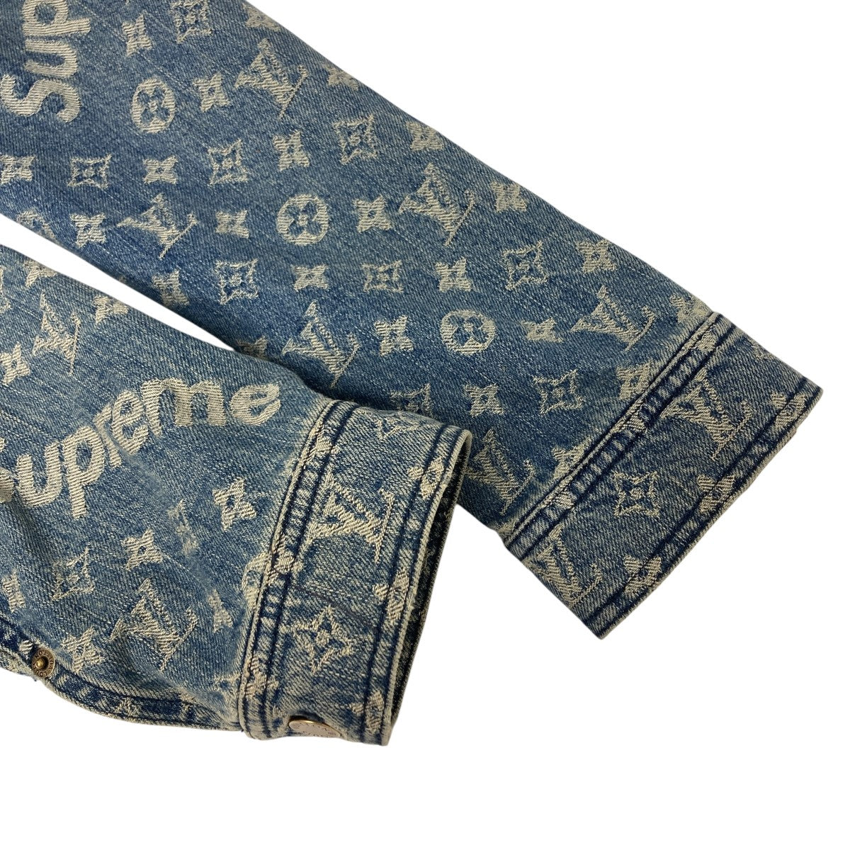 LOUIS VUITTON×Supreme 17AW デニムジャケット 古着・中古-5枚目のアイテム画像