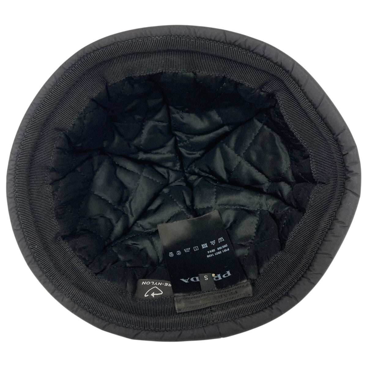 PRADA ブラック ナイロン キャップ PRADA ブラック ナイロンキャップ PRADA NYLON JET CAP SIZE L