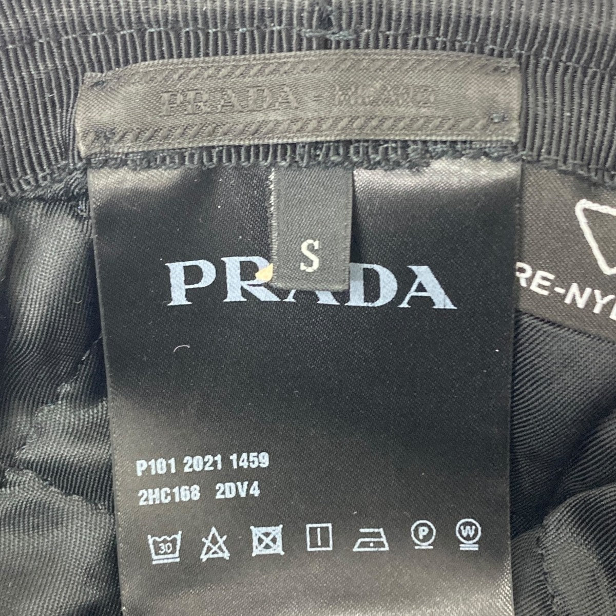 PRADA(プラダ) ナイロンキャップ 2HC168 ブラック サイズ S｜【公式