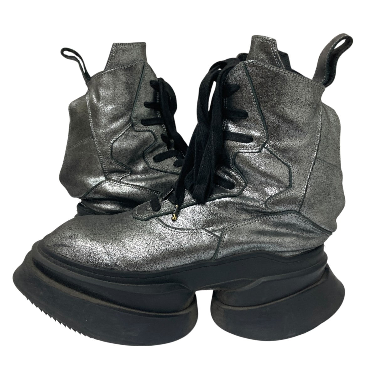 MA JULIUS エムエーユリウス ブーツ ブラック ユリウス JULIUS Cow Skin Lace Up Boots （Black