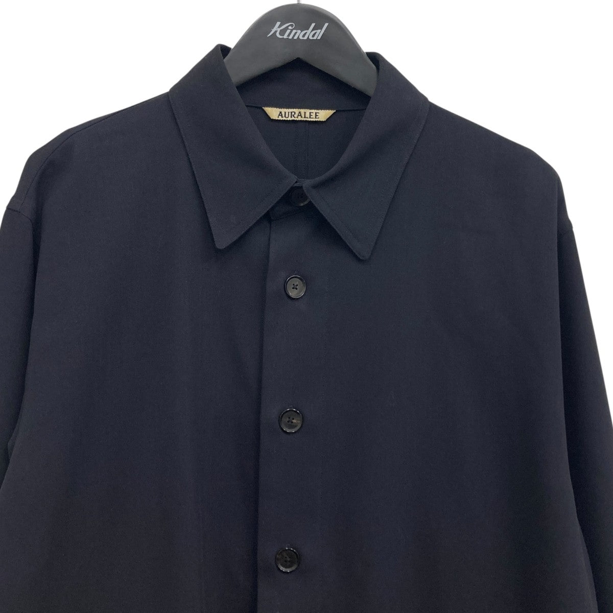 【最終値下】AURALEE ウールシャツ　ボーダー柄　上代3.3万 最終値下】AURALEE ウールシャツ ボーダー柄 上代3.3万 - メルカリ