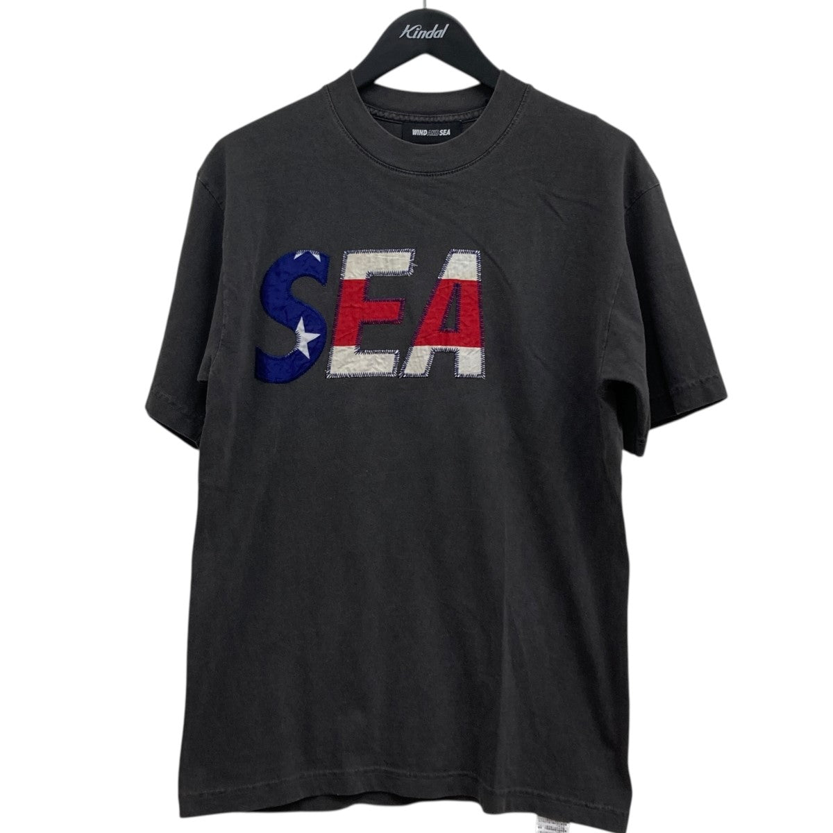 WIND AND SEA×MINDSEEKER 25SS USAロゴTシャツ 古着・中古-1枚目のアイテム画像