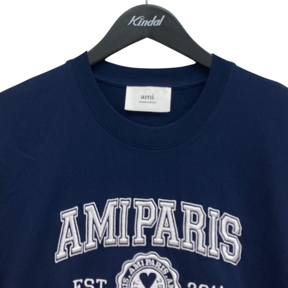 AMI PARIS(アミパリス) カレッジロゴエンブロイダリーTシャツ