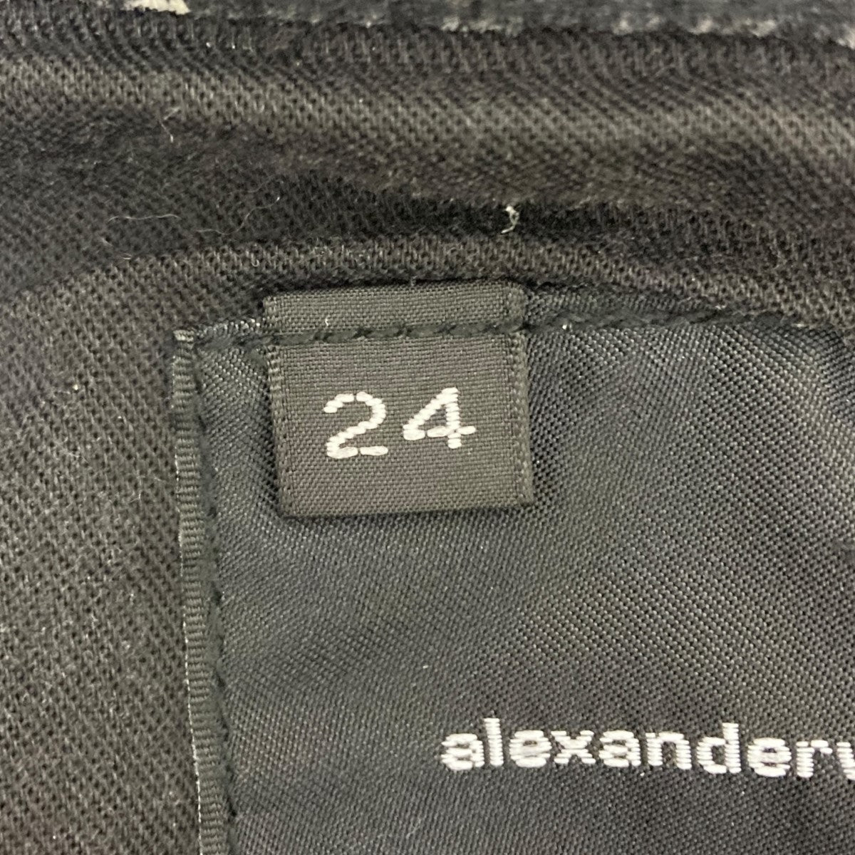 ALEXANDER WANG(アレキサンダーワン) モノグラムデニムパンツ ブラック
