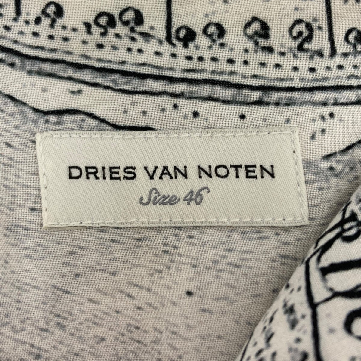 DRIES VAN NOTEN 総柄シャツ 古着・中古-6枚目のアイテム画像