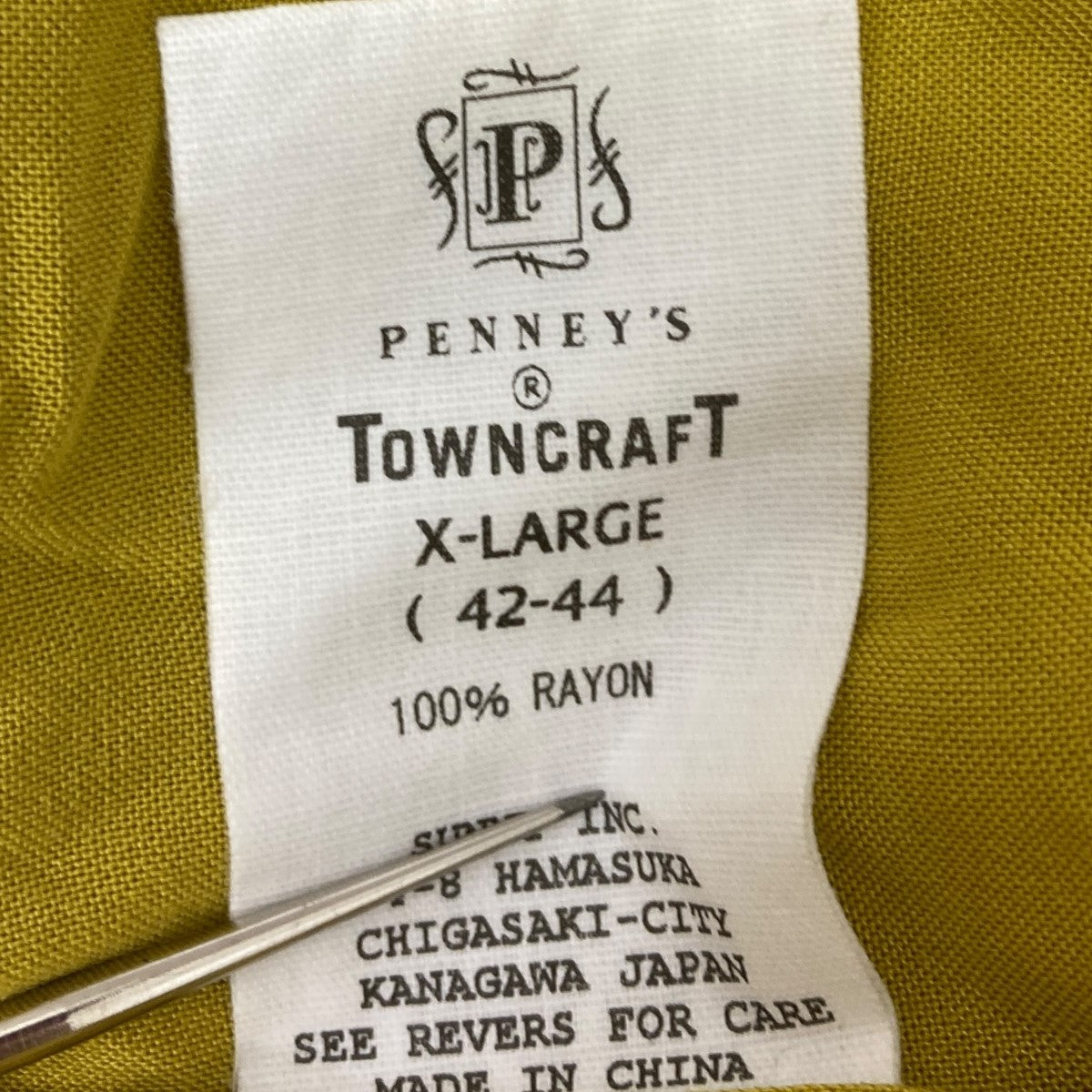 TOWN CRAFT×WAIPER 長袖シャツ 古着・中古-6枚目のアイテム画像