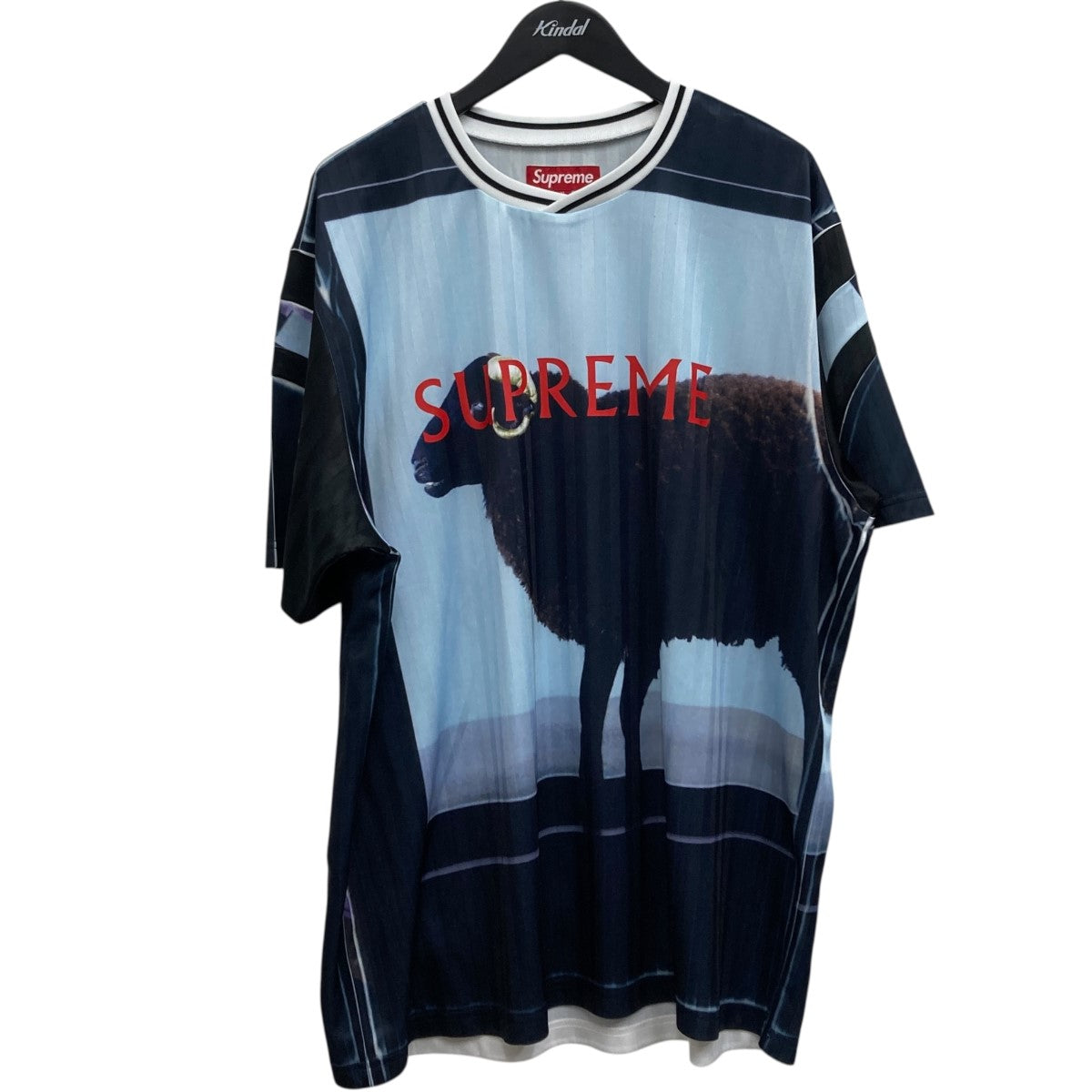 Supreme ゲームシャツ Supreme×Damien Hirst ゲームシャツ ブラック×ブルー サイズ XL