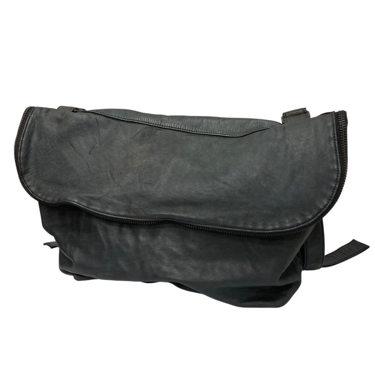 yamamoto yohji レザー メッセンジャー ショルダーバッグ discord/Yohji Yamamoto☆Zipper Tote ] Dカン付☆関税送料込