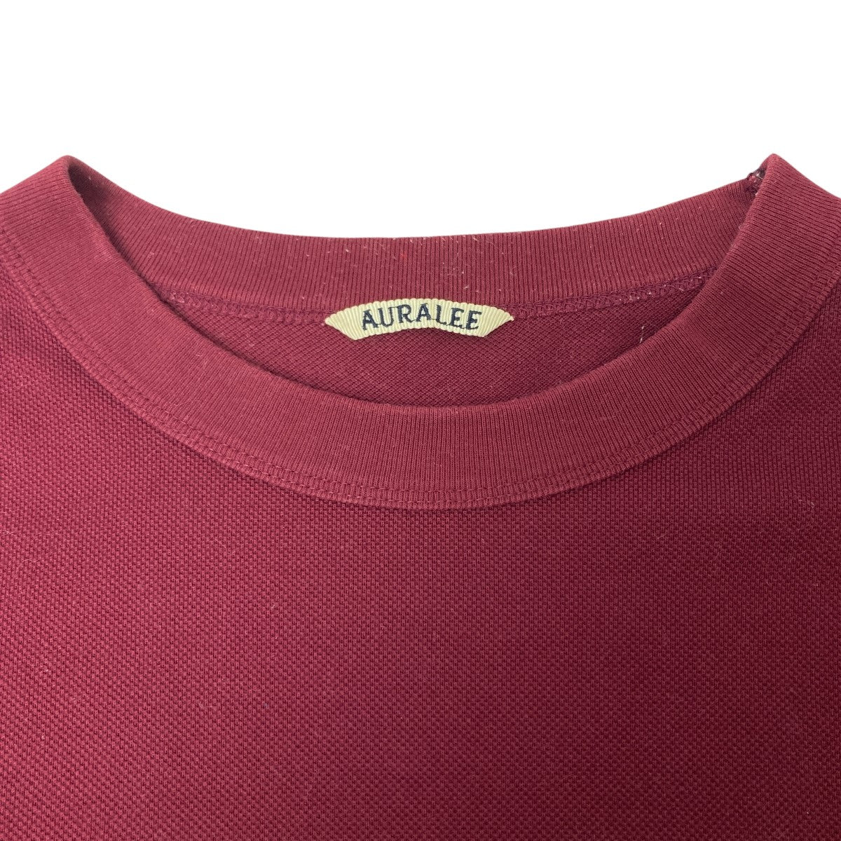 AURALEE(オーラリー) 半袖Tシャツ A21ST02EK ワインレッド