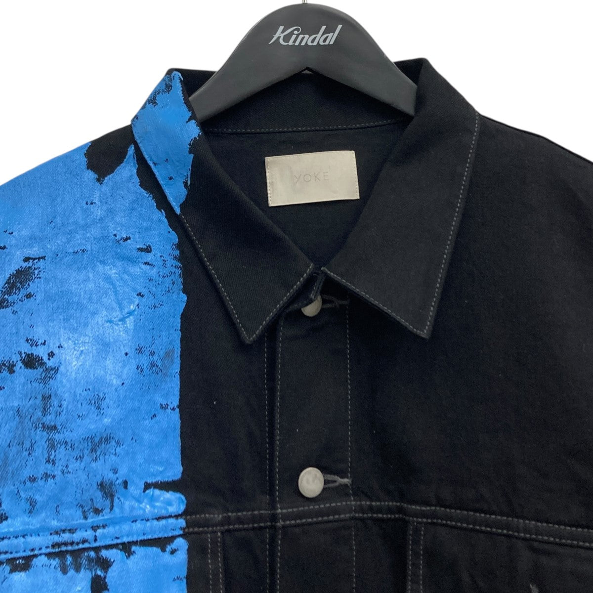 YOKE(ヨーク) デニムジャケット ブラック×ブルー サイズ 不明｜【公式
