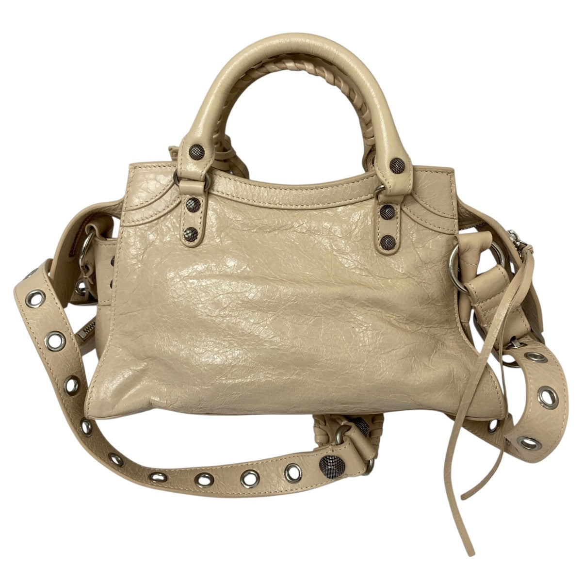 【美品】BALENCIAGA Neo Cagole XS ベージュ 極美品 BALENCIAGA バレンシアガ ショルダーバッグ NEO CAGOLE XS