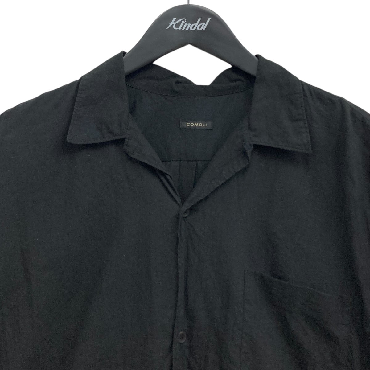 COMOLI コモリV01-02001 オーバーサイズ 薄手 長袖シャツ COMOLI(コモリ) IKHADIコットン半袖 オープンカラーシャツ Z01