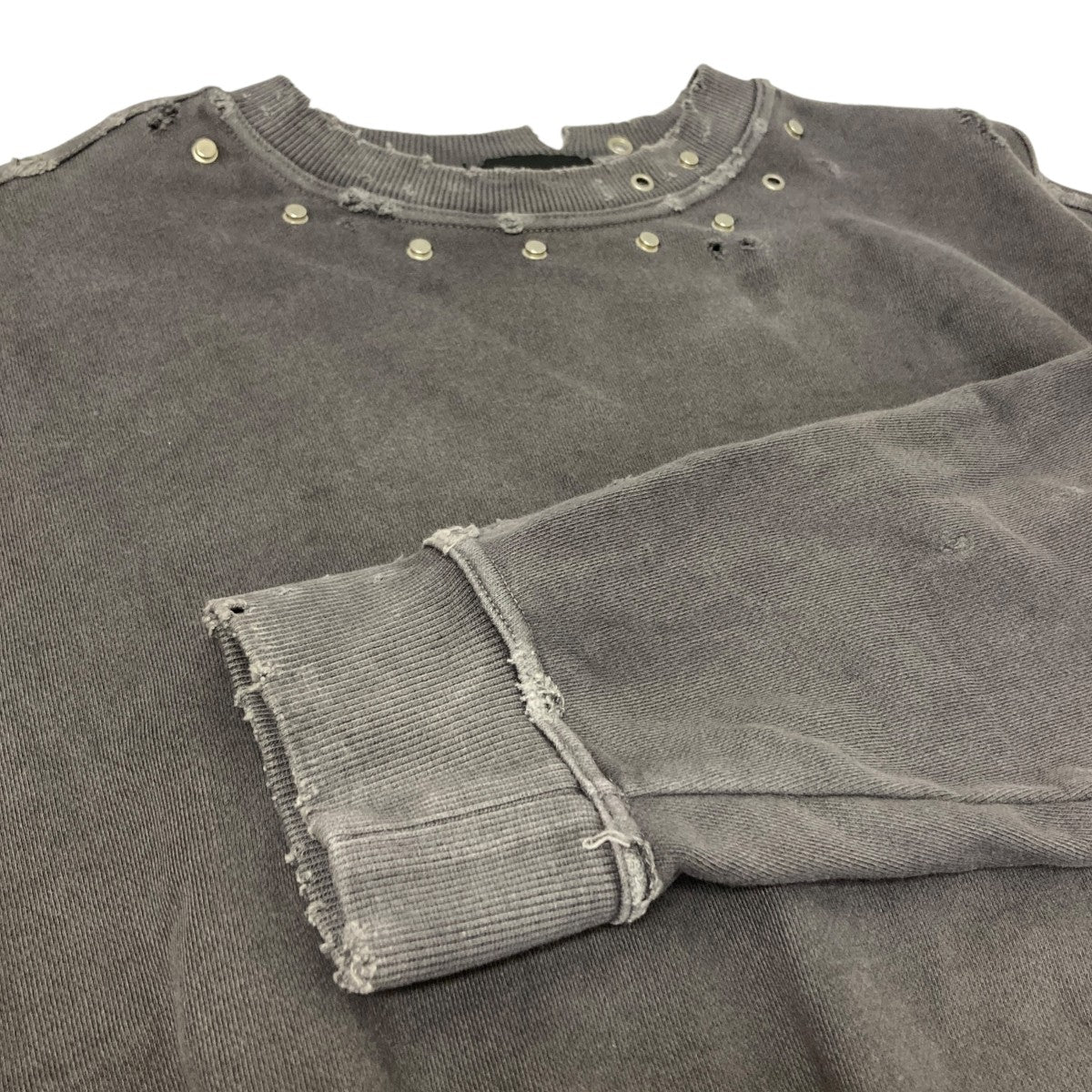 FORSOMEONE STUDS SWEAT ダメージスタッズスウェット 古着・中古-4枚目のアイテム画像