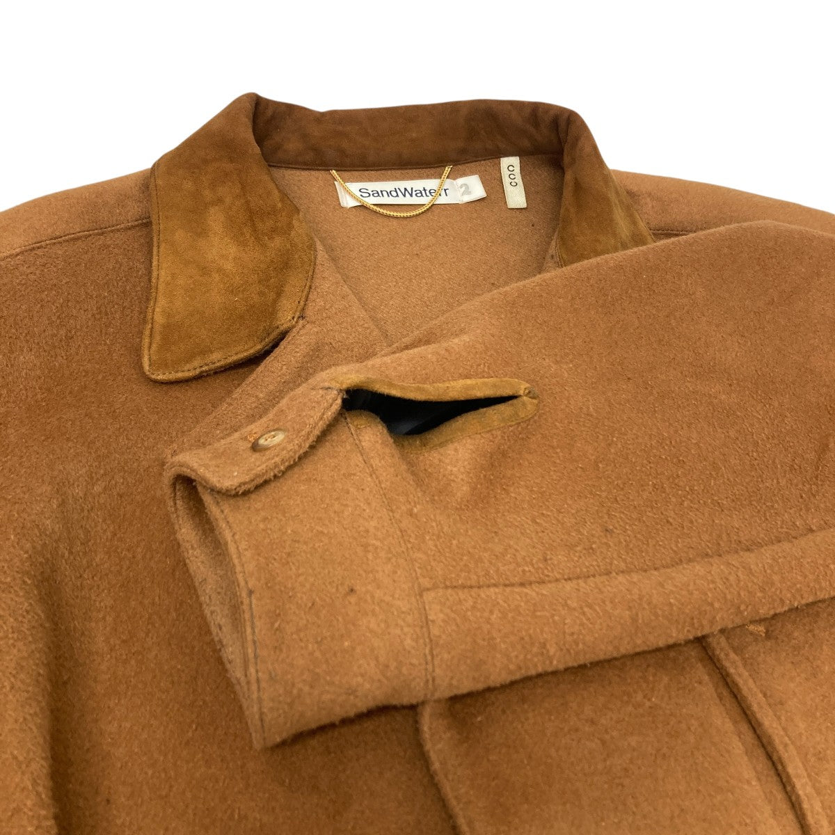 SandWaterr RESEARCHED JACKET × CCU サイズ1 SANDWATERR×CCU RESEARCHED JACKET SW-J0304 ブラウン サイズ 2