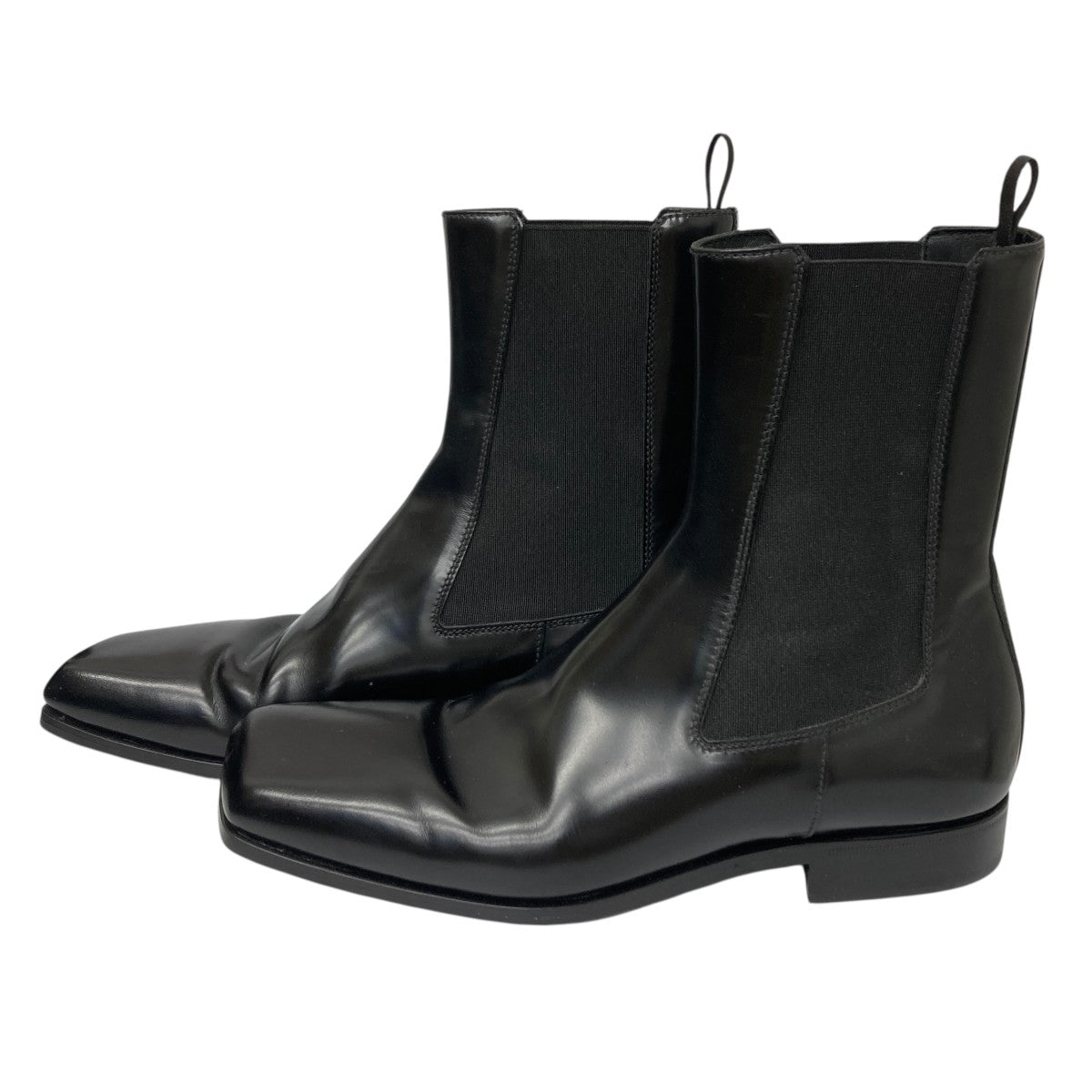PRADA ブラック チェルシーブーツ Black Leather Chelsea Boots | PRADA