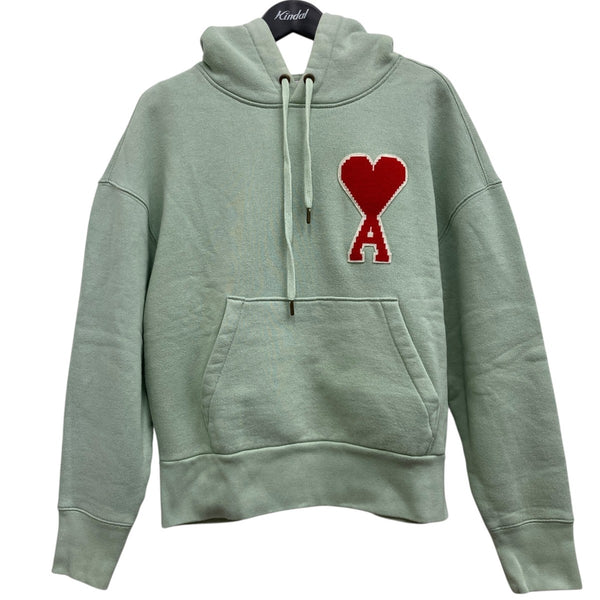 今だけ特別大幅値下げAmi Parisパーカー可愛いお色ペパーミントグリーン裏毛 今だけ特別大幅値下げAmi Parisパーカー可愛いお色ペパーミント