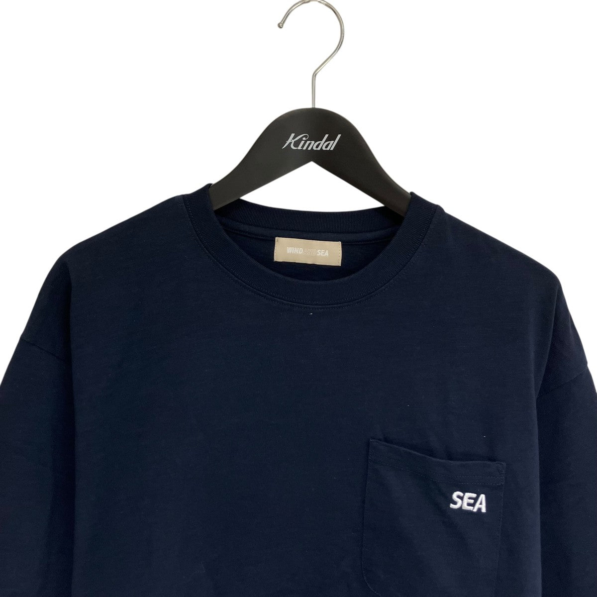 WIND AND SEA(ウィンダンシー) ロゴ刺しゅうポケットTシャツWDS
