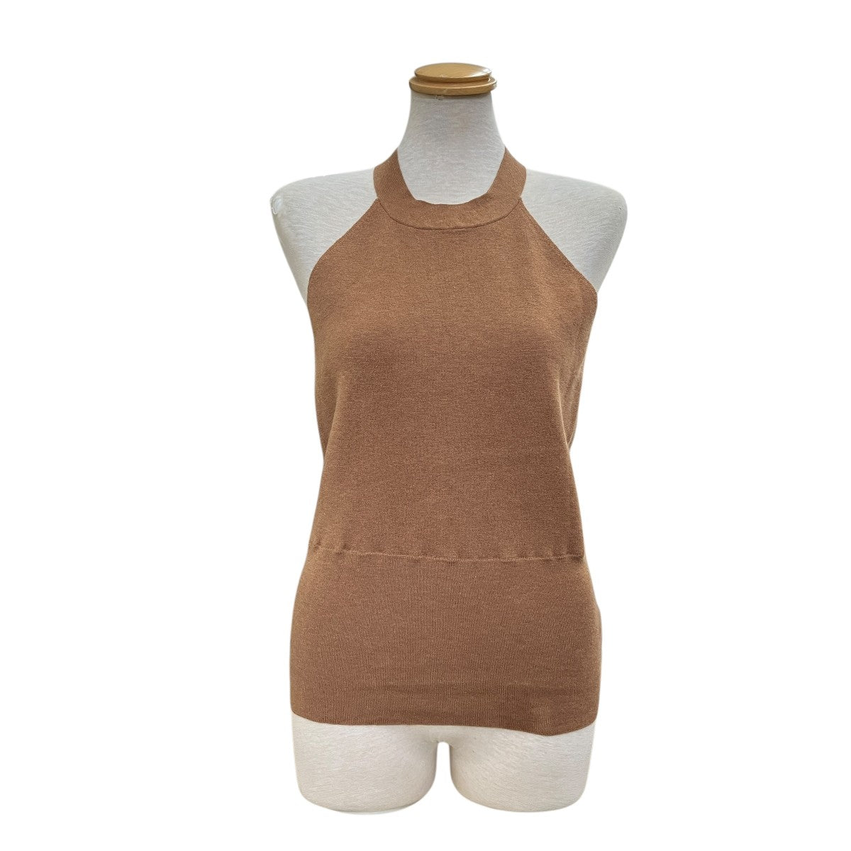 6(ROKU) BEAUTY＆YOUTH COTTON WOOL HALTER NECKビスチェ8618-119-0131 古着・中古-1枚目のアイテム画像