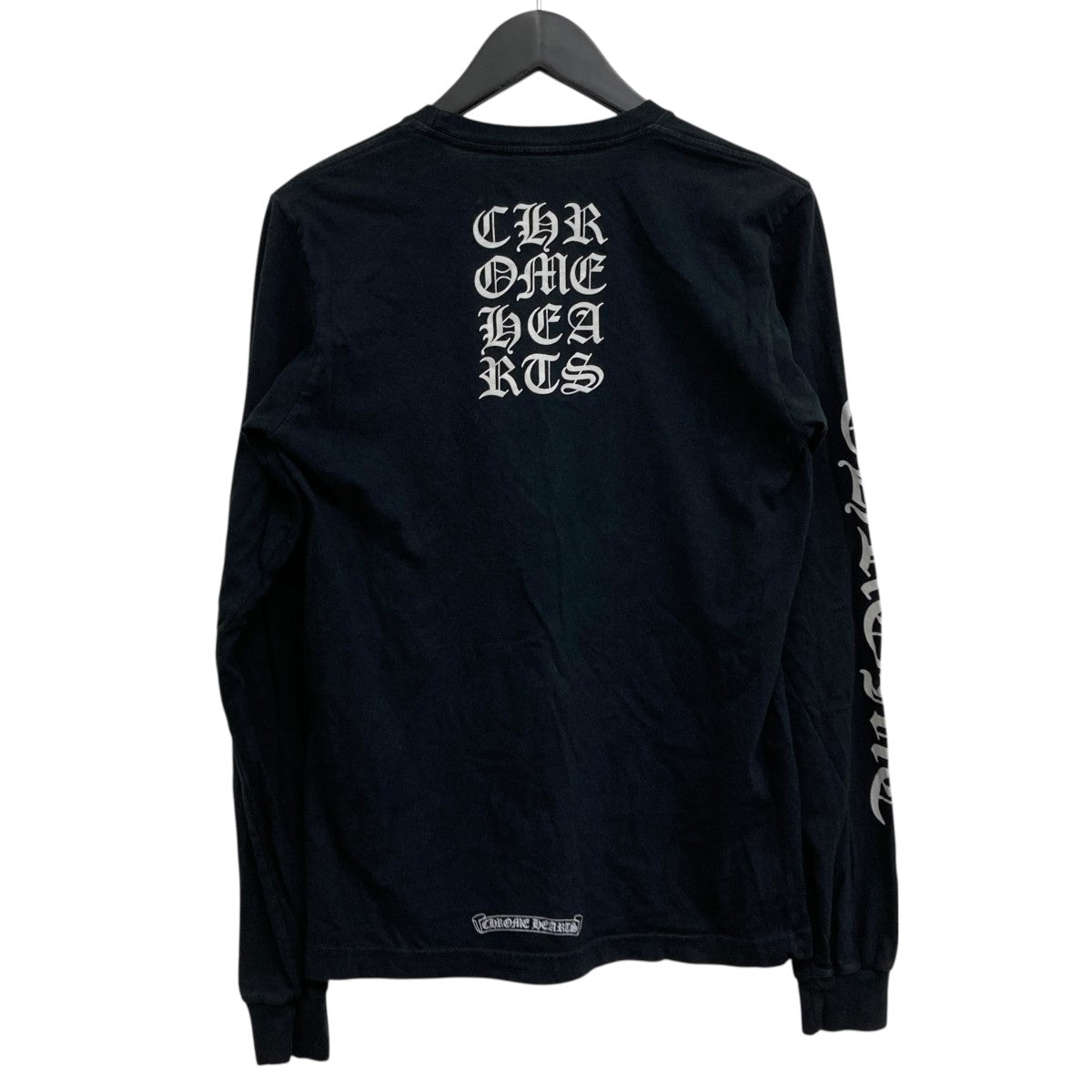CHROME HEARTS ブラック ロンT タイムセール CHROME HEARTS(クロムハーツ) ロングTシャツ ブラック サイズ S