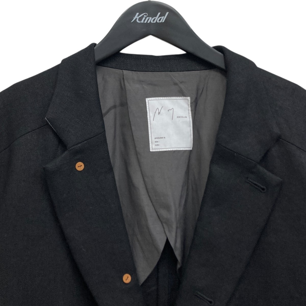 ancellm アンセルム リネン テーラードジャケット size1 LINEN TAILORED JACKET(BLACK) – ANCELLM