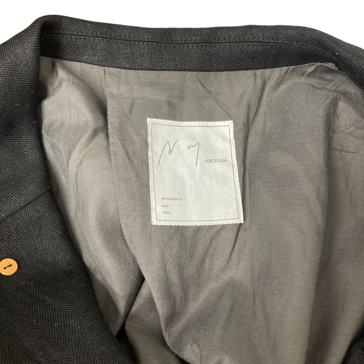 ancellm アンセルム リネン テーラードジャケット size1 ANCELLM(アンセルム) 25SS テーラードジャケット ANC-JK43