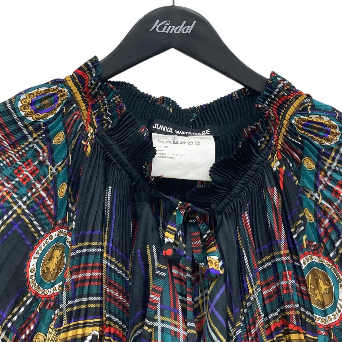 お値下げ！ジュンヤワタナベ　ジョーゼットブラウス　XS JUNYA WATANABE(ジュンヤワタナベ) エステルスカーフ柄ブラウス