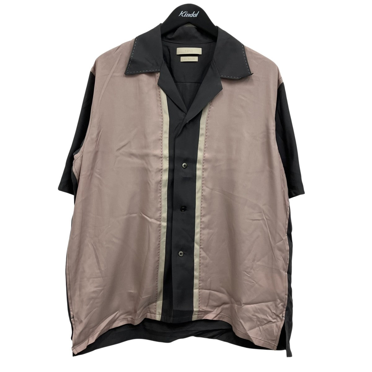 YOKE COLORBLOCK OPEN COLLAR SHIRT カラーブロックオープンカラーシャツ 古着・中古-1枚目のアイテム画像