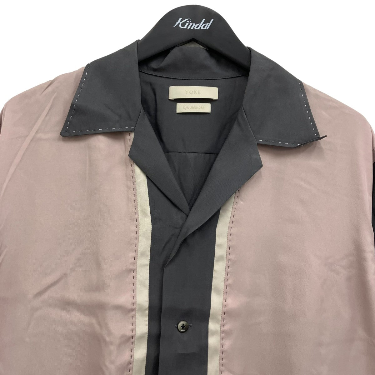 YOKE COLORBLOCK OPEN COLLAR SHIRT カラーブロックオープンカラーシャツ 古着・中古-3枚目のアイテム画像