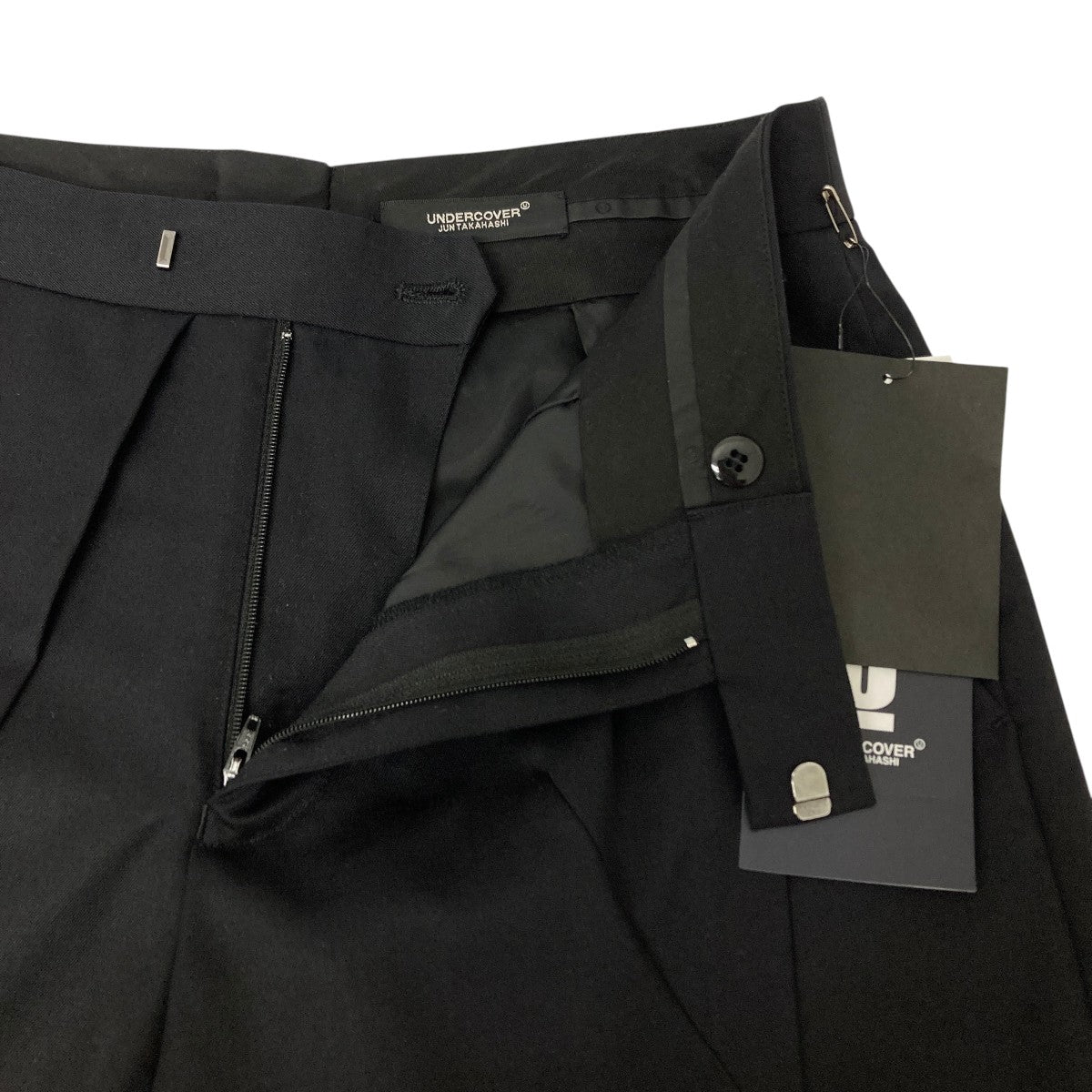 UNDERCOVER ジップ　22aw アンダーカバー黒ZIPスリムスラックス UNDERCOVER ジップ 22aw アンダーカバー黒ZIPスリムスラックス