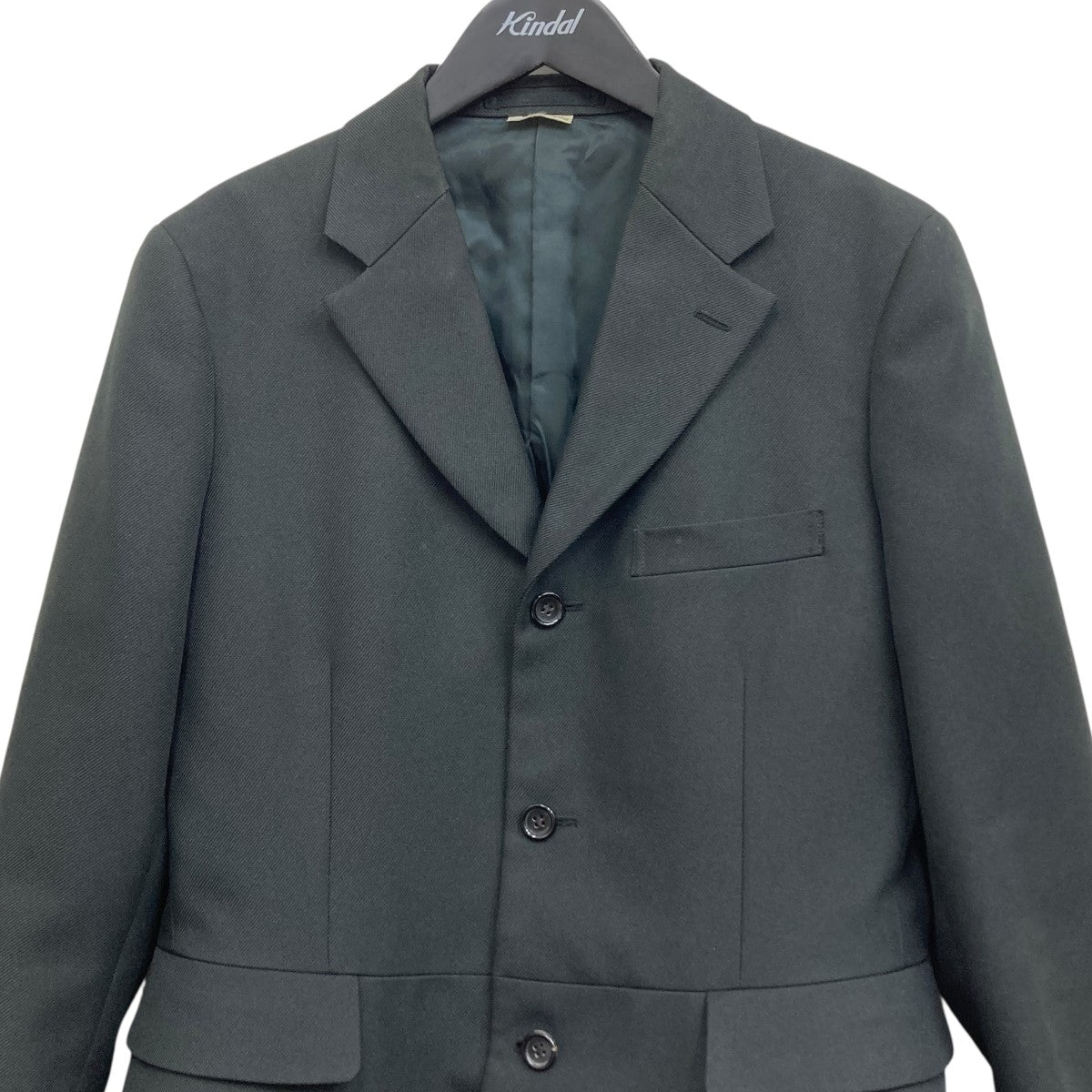 コムデギャルソンオムプリュス ポリ縮ノーカラージャケット エステル縮絨 COMME des GARCONS HOMME PLUS コムデ ギャルソン オム プリュス