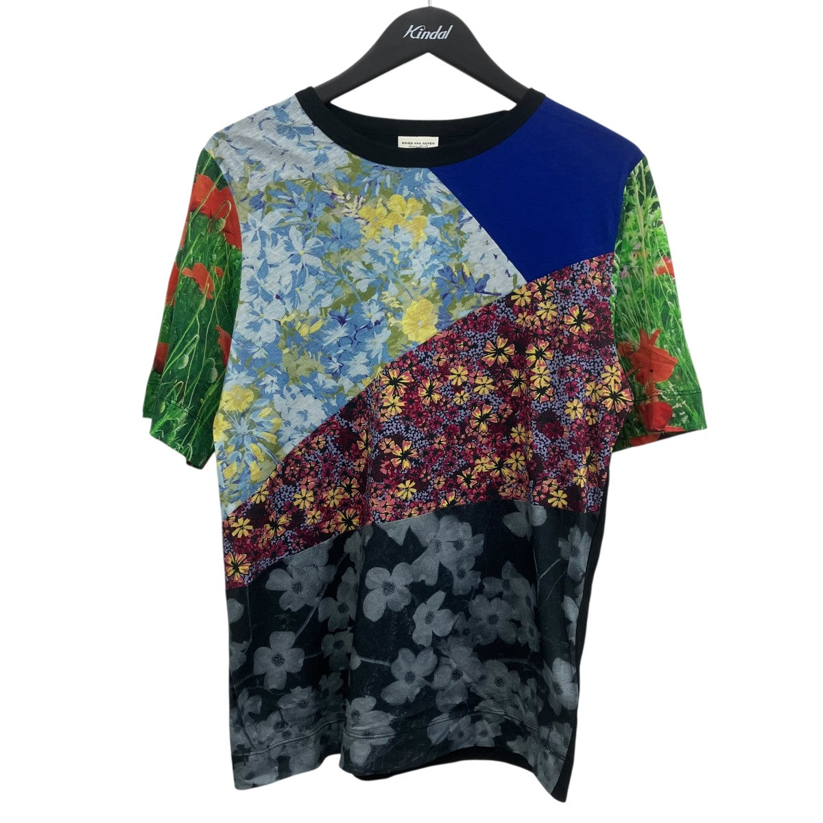 花柄パッチワークTシャツ