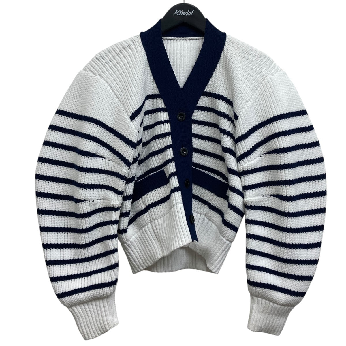 sacai ボーダー　カーディガン sacai luck サカイラック ボーダー カーディガン - メルカリ