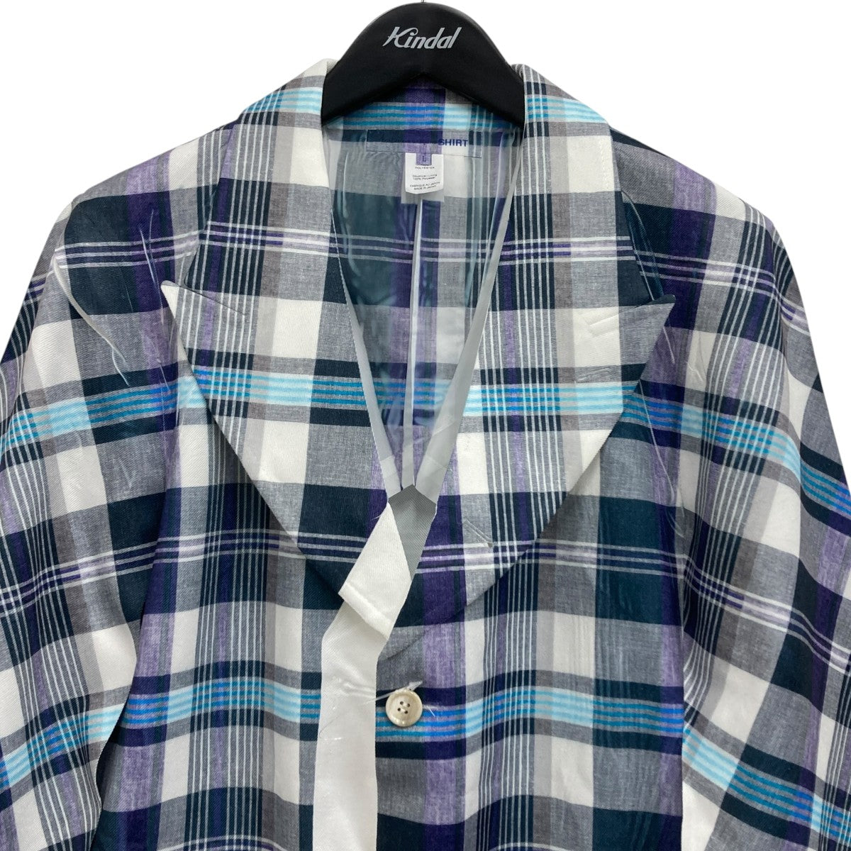 COMME des GARCONS SHIRT チェックテーラードジャケット 古着・中古-3枚目のアイテム画像